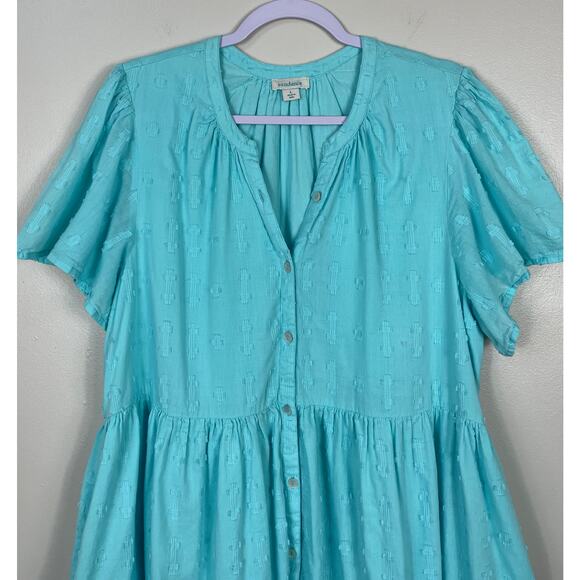 Sundance Sienna Breeze Dress Turquoise Large Boho Rodeo Casual Vacation - Picture 4 of 11